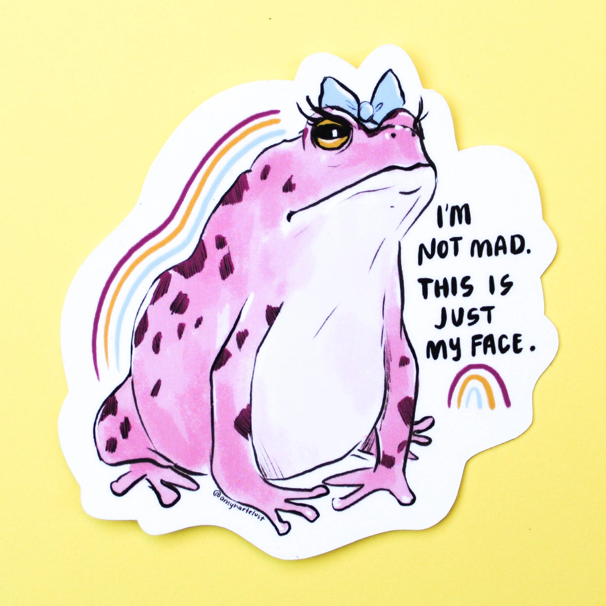Amy Hartelust Art & Illustration - Vinyl Sticker - Just My Face