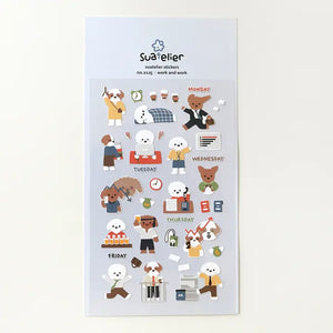 Suatelier Design - Sticker Sheet - Work and Work