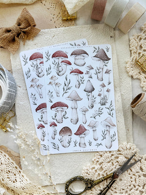 Leelajournals Sticker Sheet - Mushrooms