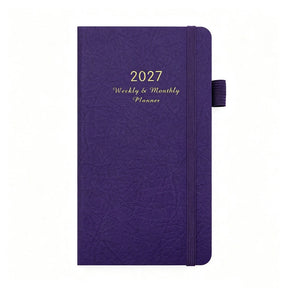 NoteMood - 2027 Weekly & Monthly Planner - Compact Hardcover Agenda