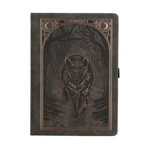 Archer & Olive - Dot Grid Notebook - Wolf in the Night B5