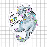 Amy Hartelust Art & Illustration - Vinyl Sticker - Just Love Stickers