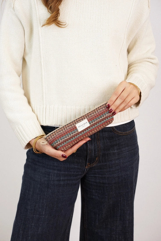 De La Mur Line US Inc. - Zigzag Jacquard Pencil Case - Multicolor