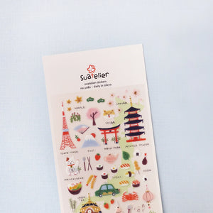 Suatelier Design - Sticker Sheet - Daily in Tokyo