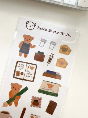 Bloom Paper Studio Sticker - Bear's Stationery Planner Journal
