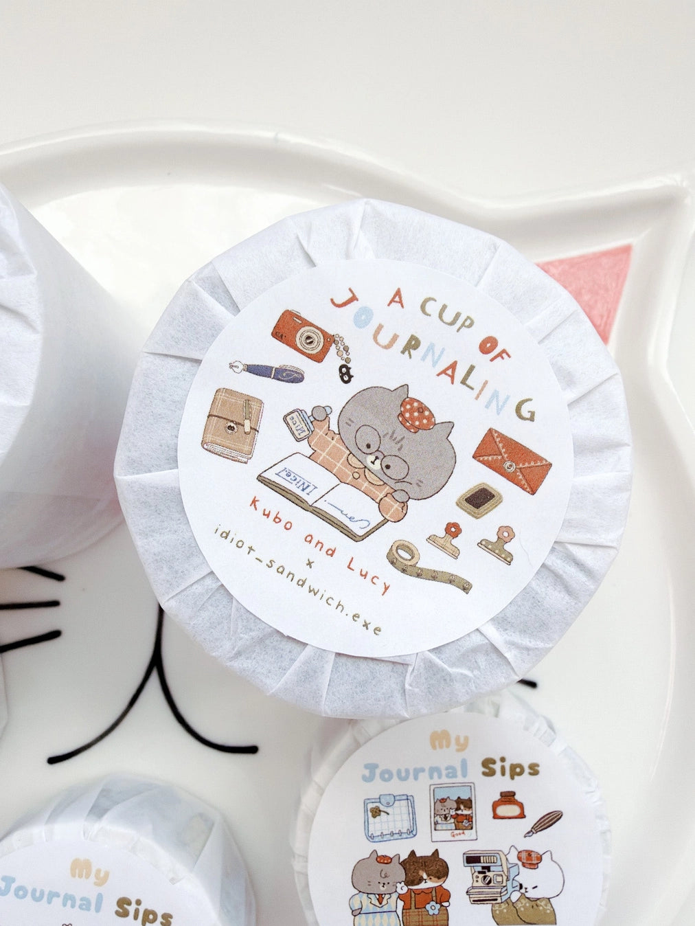 Kuboandlucy Stationery Co. x Idiot Sandwich - A Cup of Journaling Tape
