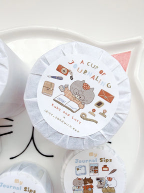 Kuboandlucy Stationery Co. x Idiot Sandwich - A Cup of Journaling Tape