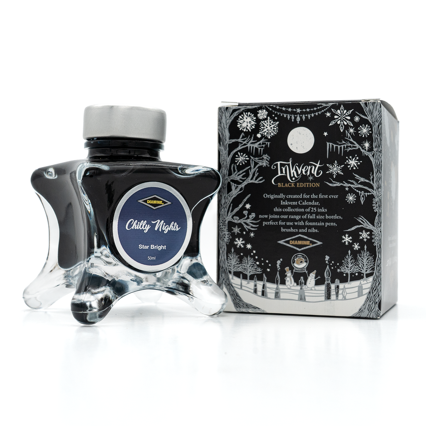 Diamine Black Edition - Chilly Nights Shimmer Ink