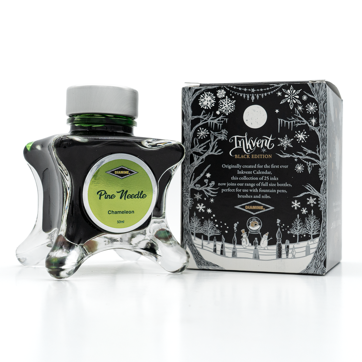 Diamine Black Edition - Pine Needle Shimmer Ink