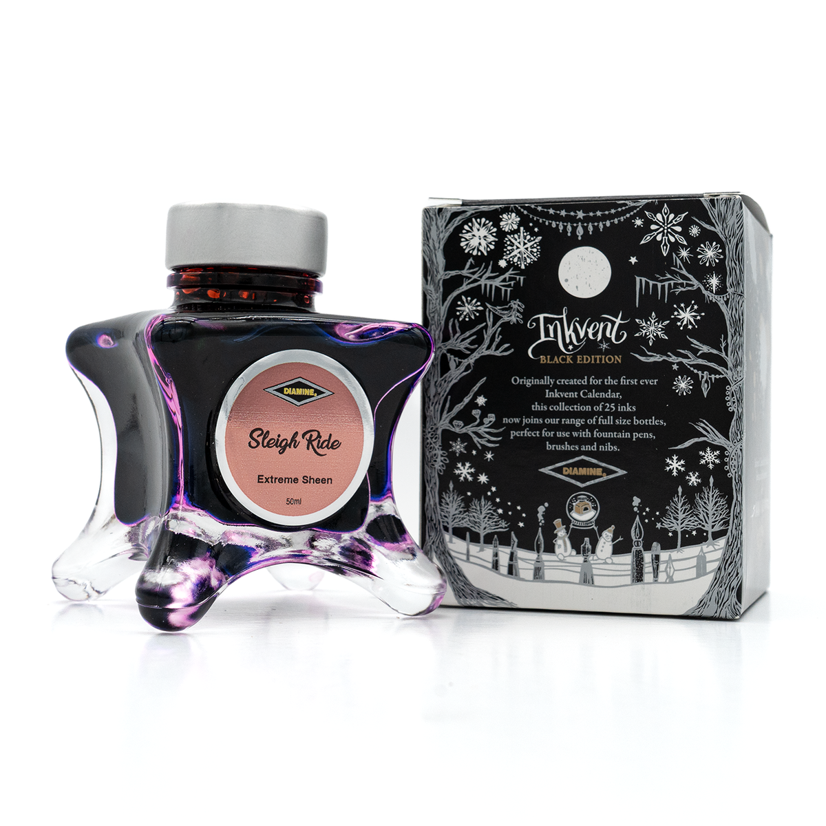 Diamine Black Edition - Sleigh Ride Sheening Ink