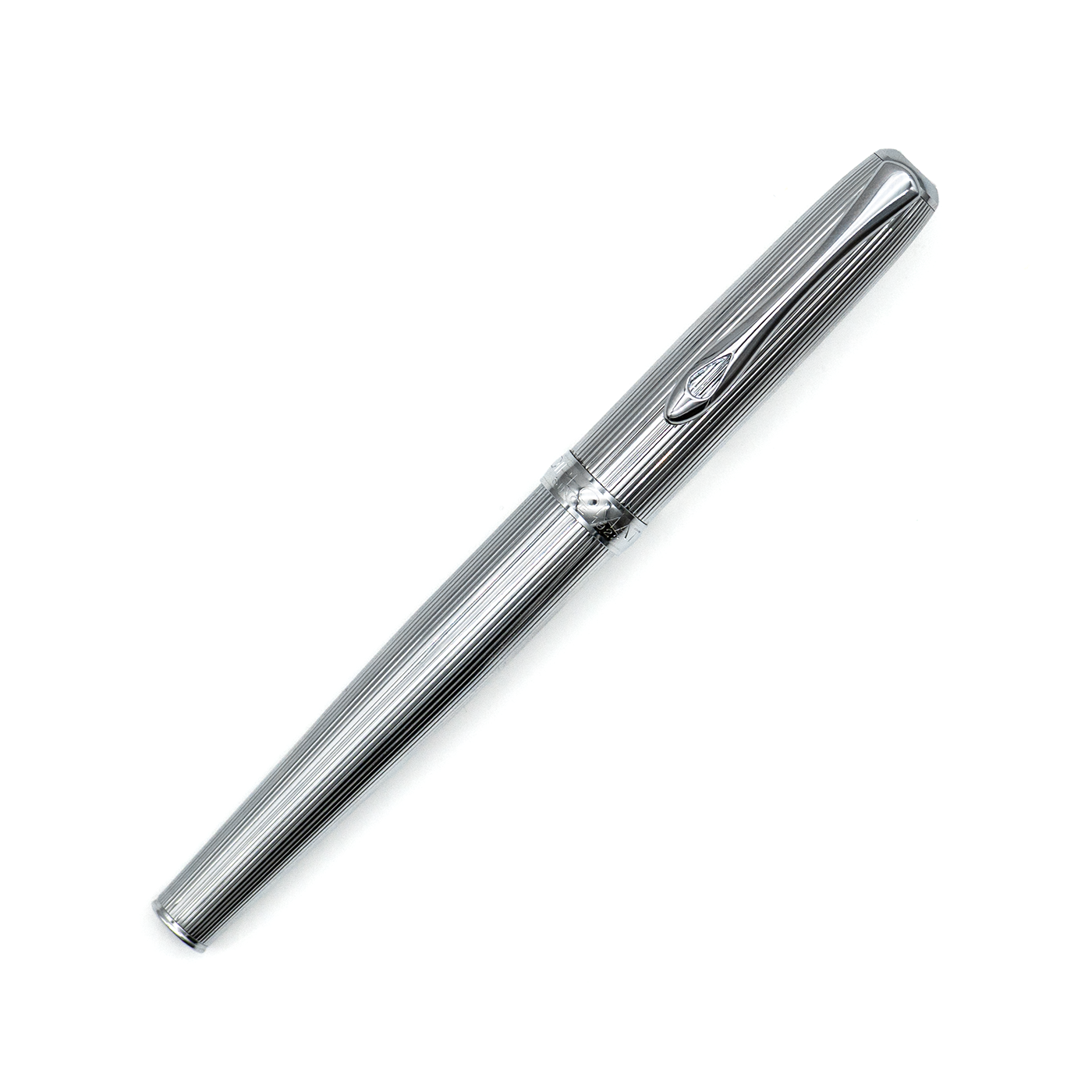 Diplomat Excellence A2 Fountain - Guilloche Stripes Chrome