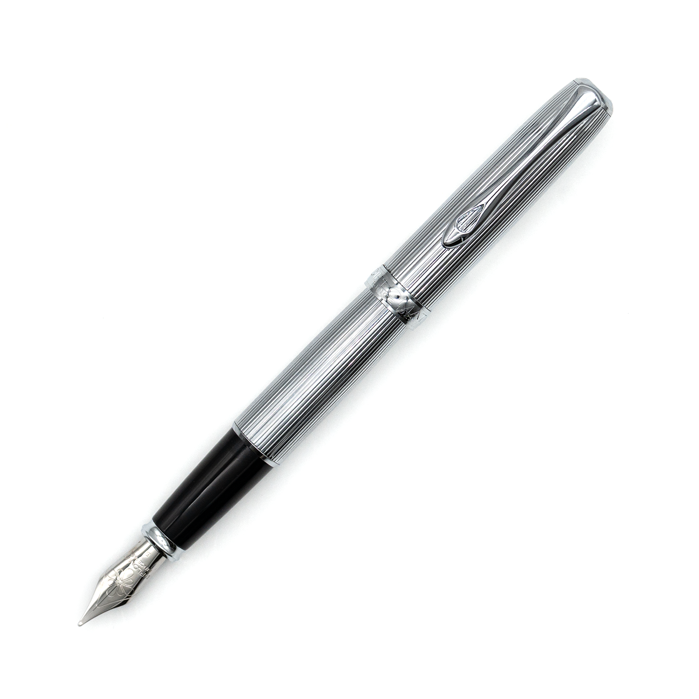 Diplomat Excellence A2 Fountain - Guilloche Stripes Chrome