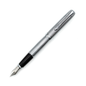 Diplomat Excellence A2 Fountain - Guilloche Stripes Chrome