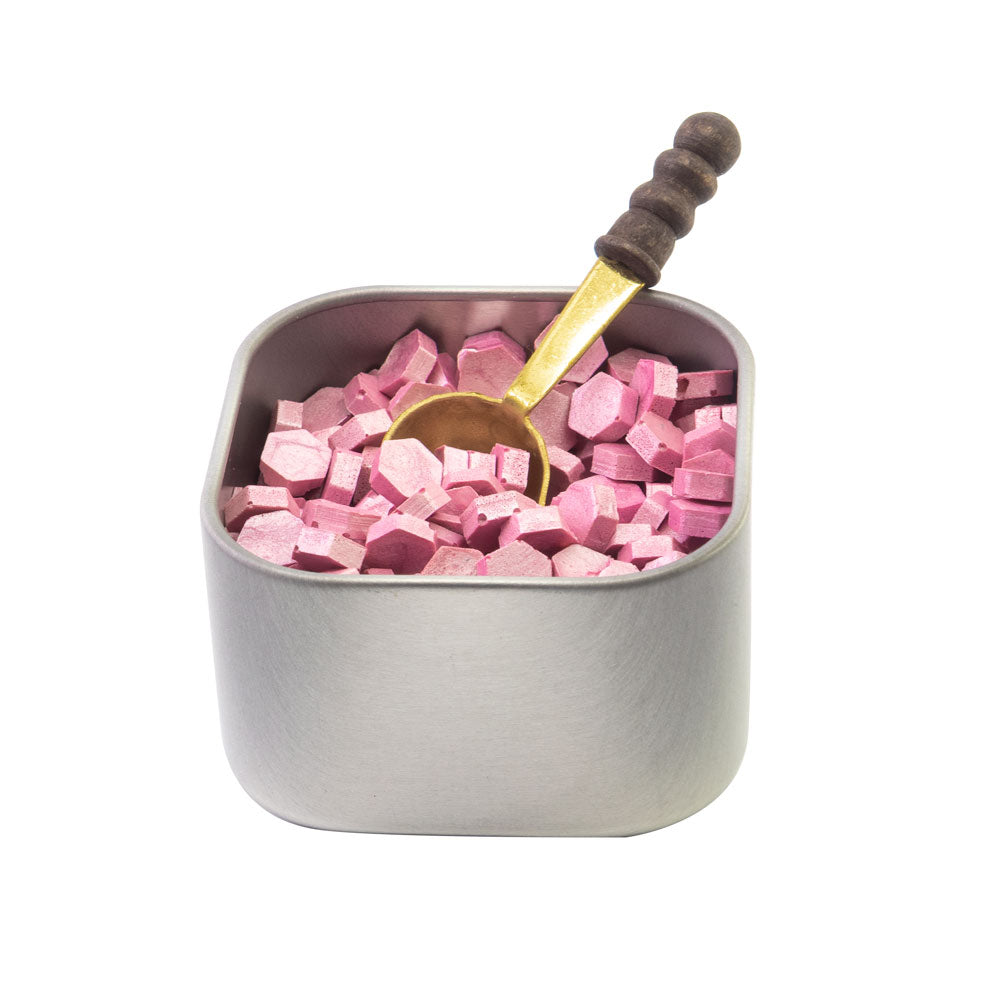 Freund Mayer Sealing Wax Beads in Tin with Spoon