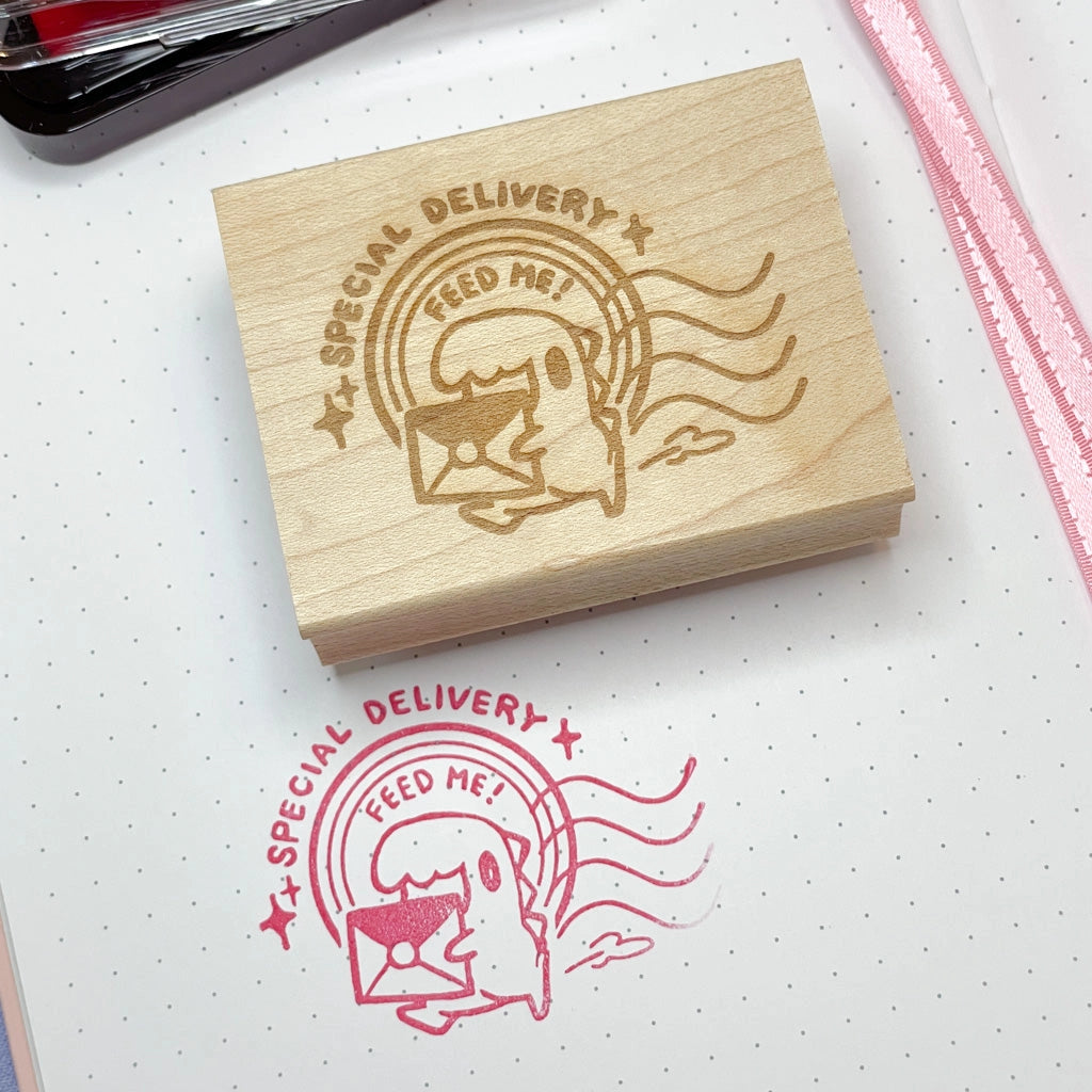 Sakuradragon - Special Delivery Wooden Stamp