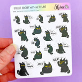 Shine Sticker Studio Sticker Sheet - Edgar With Attitude