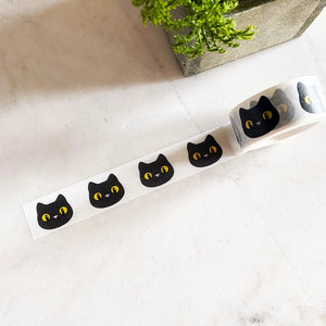 Kiss and Punch - Washi tape - 20mm - Black Cat