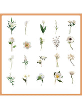 Oria & Co. - Stickers - White Rose and Botanical Fowers