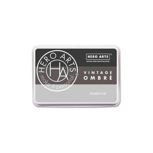 Hero Arts Vintage Ombre Ink Pad - Metallic Steel