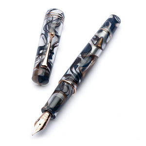 Leonardo Momento Zero Grande Eclipsis Fountain Pen - Sun Rose Gold Trim