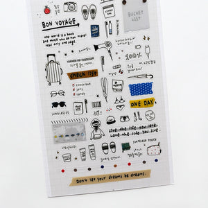 Suatelier Design - Sticker Sheet - Travel Note