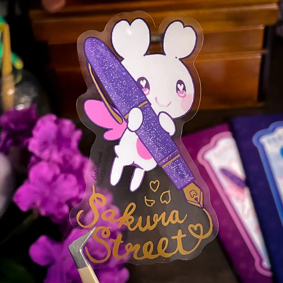 Sakuradragon - Sakura Street Fountain Pen Clear Sticker