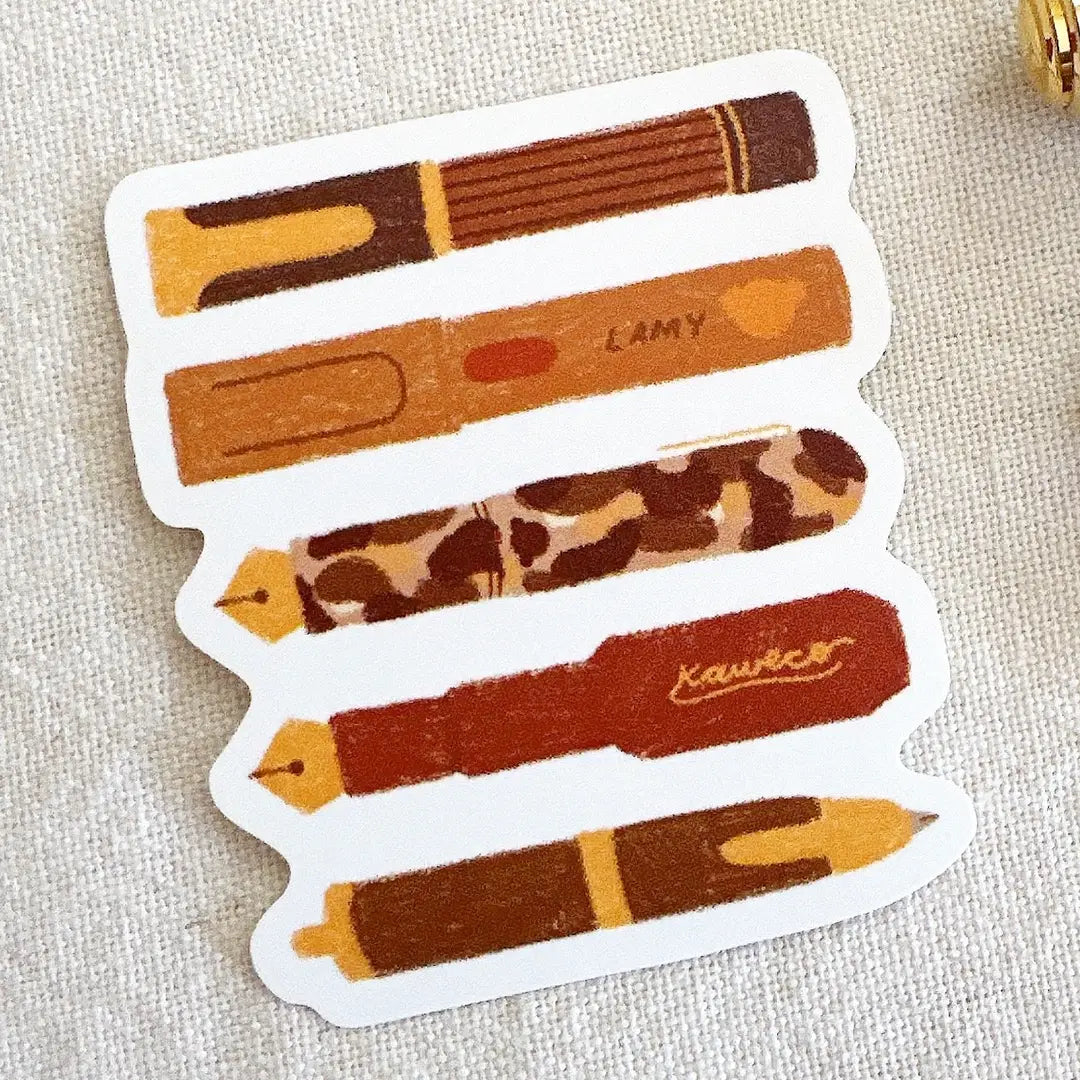 Bloom Paper Studio Sticker - Bear's Pen Stack