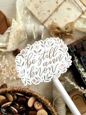 Leelajournals Sticker - Be Still & Know