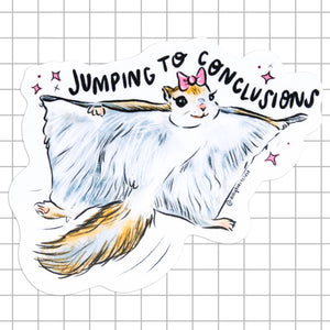Amy Hartelust Art & Illustration - Vinyl Sticker - Jumping To Conclusions