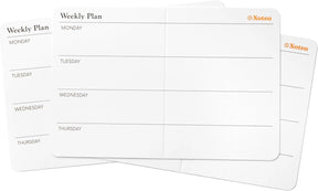 Notsu - Note Cards 3x5 - Scored Weekly Planner