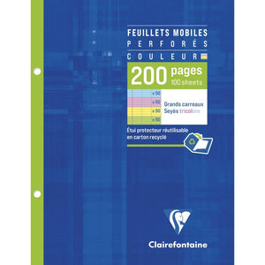 Clairefontaine Loose Leaf - A5 French Ruled Pastel Colors