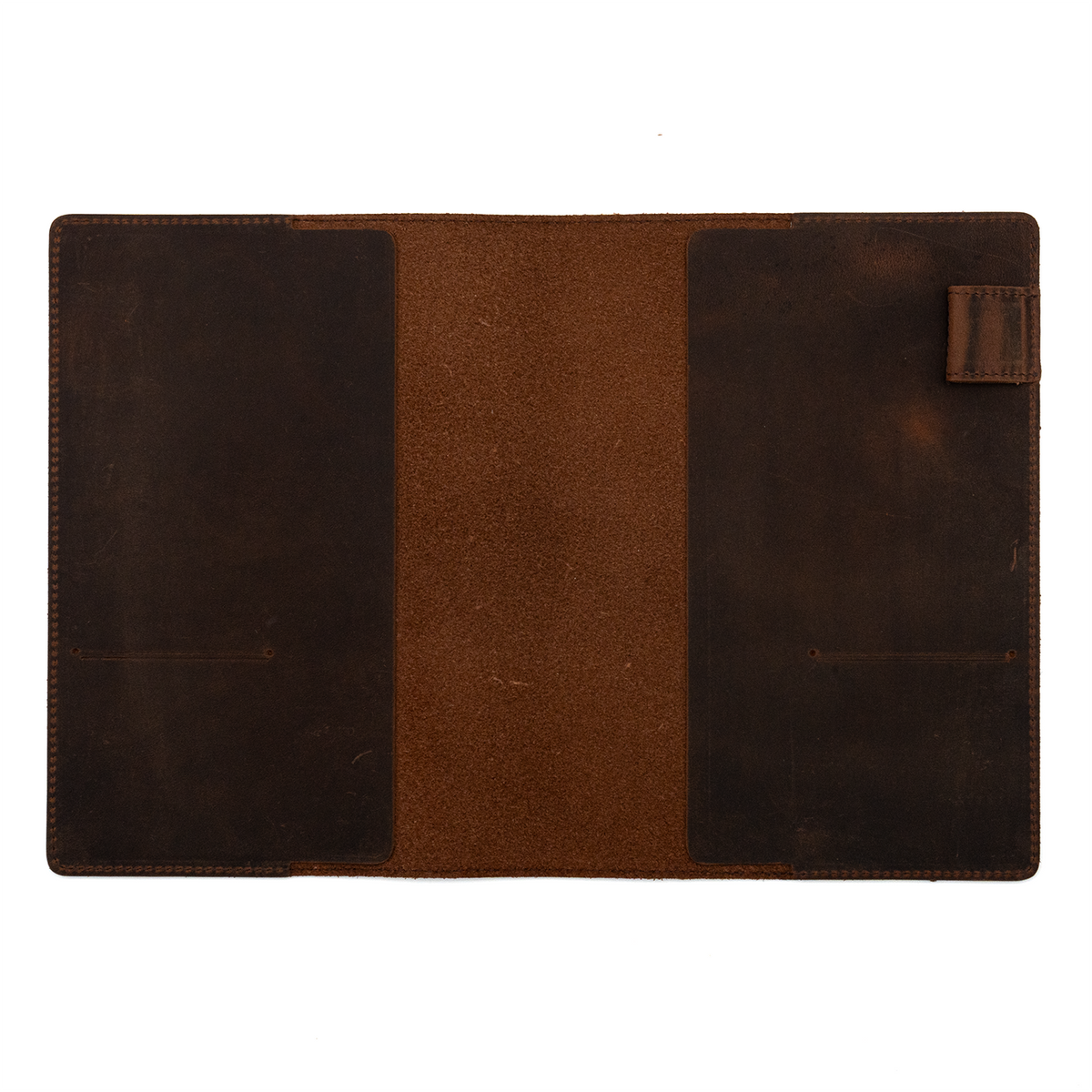 Galen Leather Co. Leather Slim A5 Notebook /Planner Cover- Havana Brown