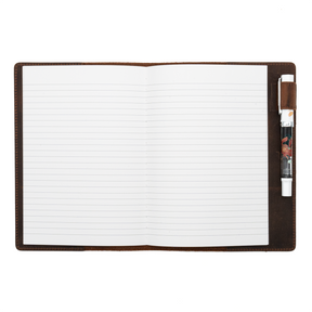 Galen Leather Co. Leather Slim A5 Notebook /Planner Cover- Havana Brown
