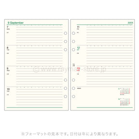 Raymay 2027 Davinci Note Refills A5 - Weekly