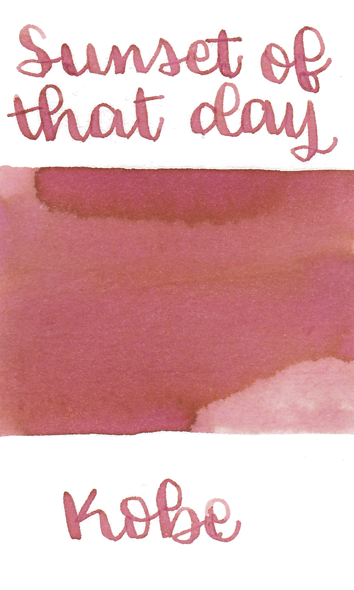 Kobe Akanegumo Ink -Sunset of that day
