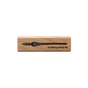 Kodomo No Kao - Glass Dip Pen Wooden Stamp