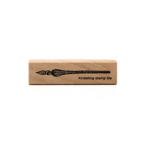 Kodomo No Kao - Glass Dip Pen Wooden Stamp