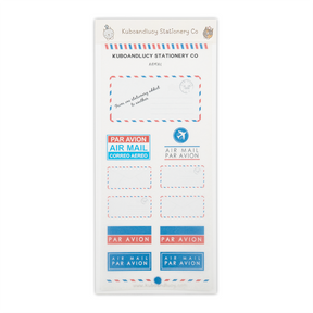 Kuboandlucy Stationery Co. Sticker Sheet - Air Mail Envelope