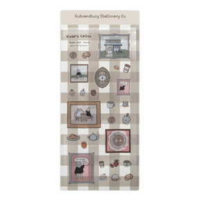 Kuboandlucy Stationery Co. Sticker Sheet - Dana Ate Oatmeal Kubo Cafe