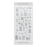 Kuboandlucy Stationery Co. Sticker Sheet - Doodle Houses