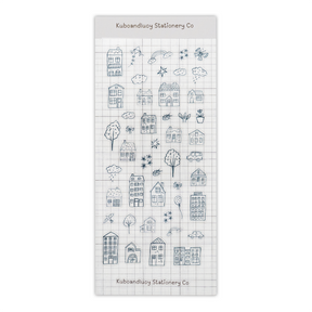 Kuboandlucy Stationery Co. Sticker Sheet - Doodle Houses