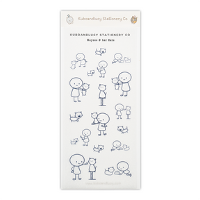 Kuboandlucy Stationery Co. Sticker Sheet - Kaycee & Her Cats
