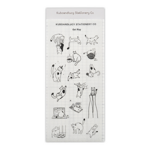 Kuboandlucy Stationery Co. Sticker Sheet - Cat Play