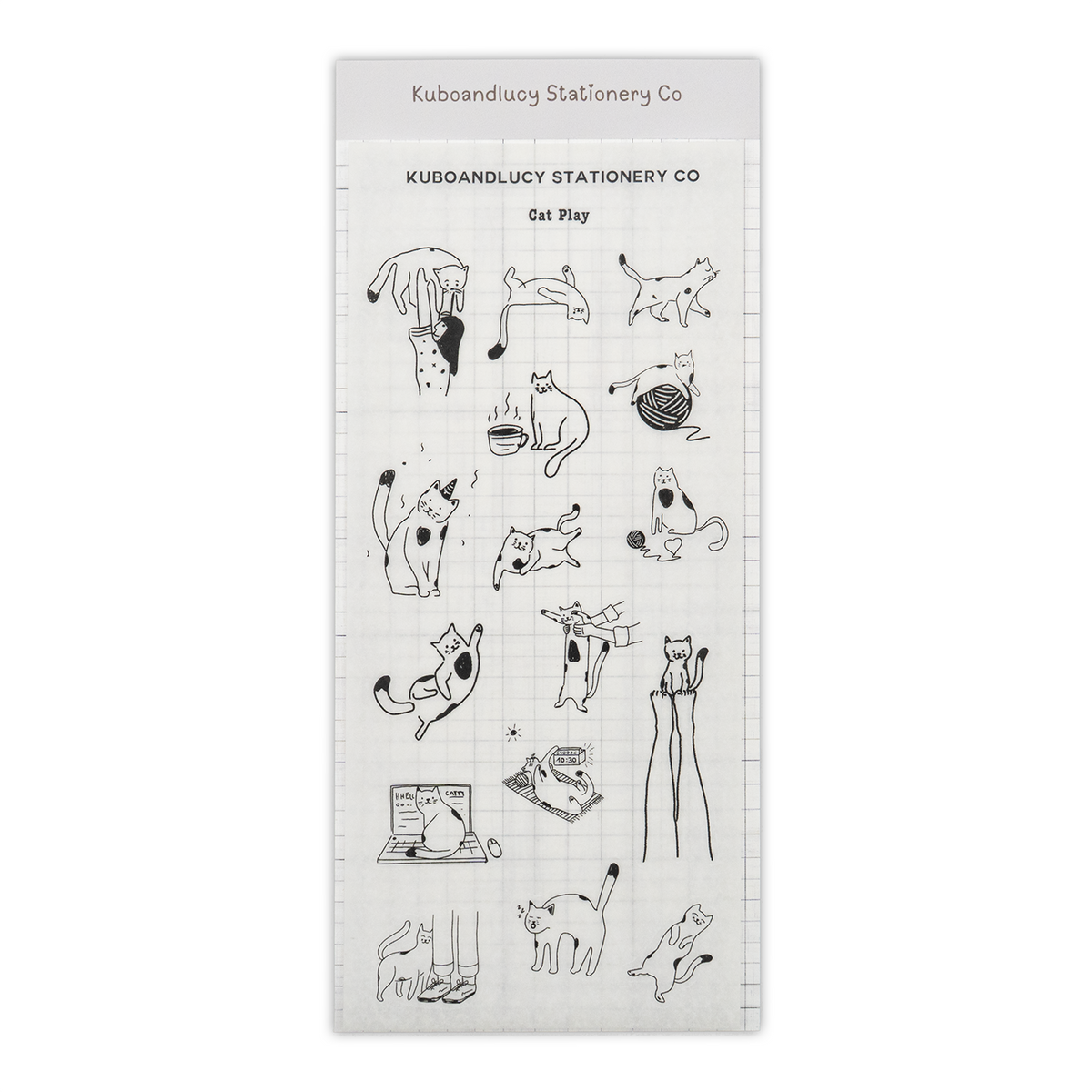 Kuboandlucy Stationery Co. Sticker Sheet - Cat Play
