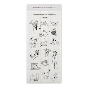Kuboandlucy Stationery Co. Sticker Sheet - Cat Play