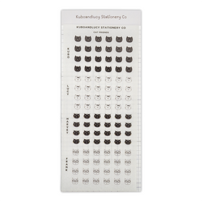 Kuboandlucy Stationery Co. Sticker Sheet - Cat Faces