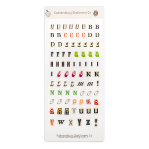 Kuboandlucy Stationery Co. Sticker Sheet - Magazine Letter