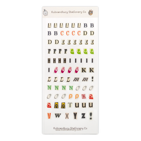 Kuboandlucy Stationery Co. Sticker Sheet - Magazine Letter