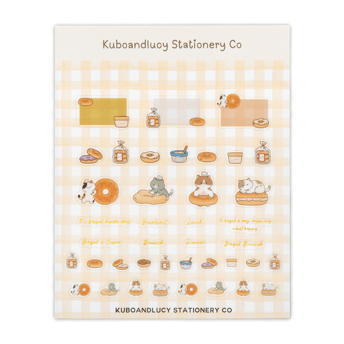 Kuboandlucy Stationery Co. - Bagel Cat