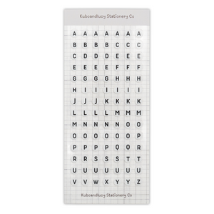 Kuboandlucy Stationery Co. Sticker Sheet - Friendship Beads Letter